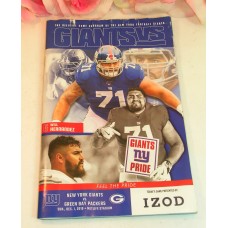 NFL NY Giants Official Game Program Giants VS. Green Bay Packers 12/1/19